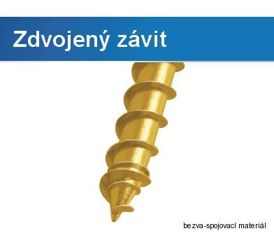 Vruty pro dřevostavby GPR 10x360 zinek žlutý