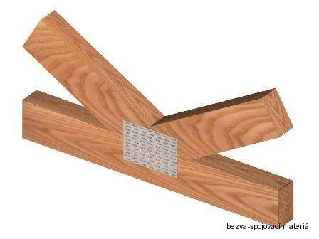 Styčníková deska 140x252 mm, 01-02 BV15