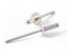Trhací nýt hliník - ocel 4,8x25 mm velká hlava 16 mm