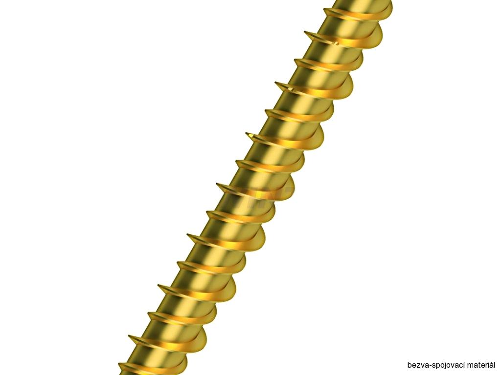 Vrut do dřevostavby RAPID 8x440/100 TORX zinek žlutý