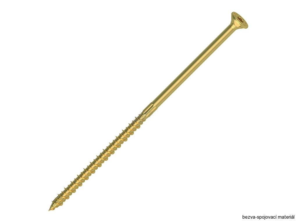 Vrut do dřevostavby RAPID 10x380/100 TORX zinek žlutý
