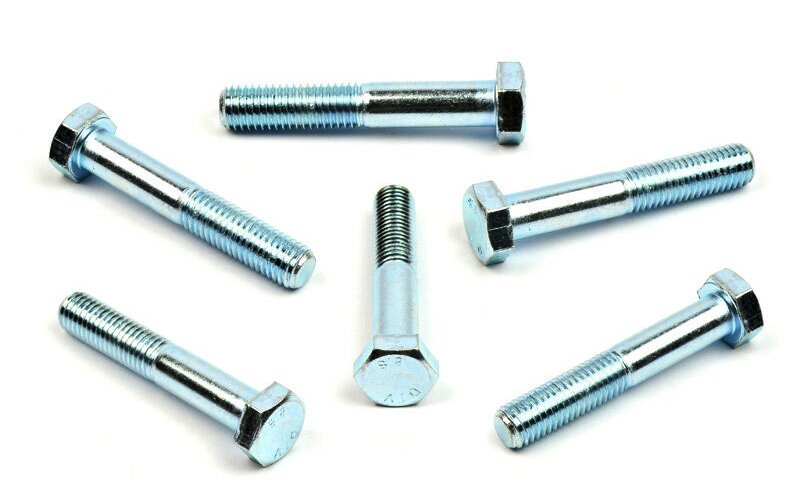 Šroub se šestihrannou hlavou DIN 931 M12x300 mm, částečný závit, zinek bílý, ocel 8.8 