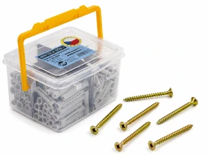 SADA - Box standardních hmoždinek 6x30 + vruty 4,5x40