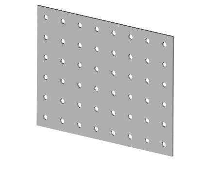 Spojovací deska 140x200 mm, 03-01 BOVA, zinek bílý