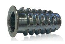 Závrtná matice s límcem M10x25 mm, typ D, zinek bílý