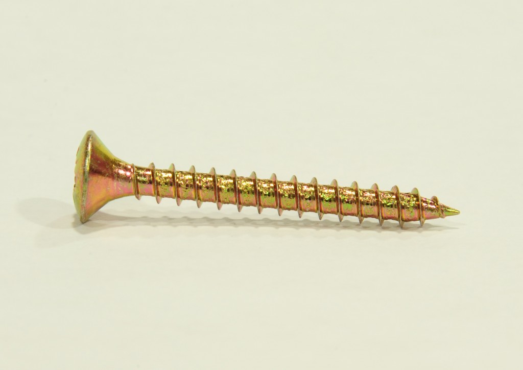 Vrut do dřeva zápustná čočková hlava 3,5x20 mm, zinek žlutý