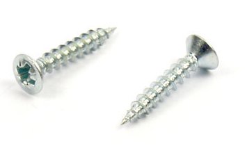 Vrut do dřeva zápustná čočková hlava 3,5x30 mm, zinek bílý