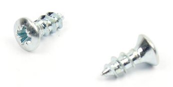 Vrut do dřeva zápustná čočková hlava 5x13 mm, zinek bílý