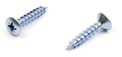 Vrut do dřeva zápustná čočková hlava 5x25 mm, zinek bílý