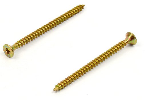Univerzální vrut do dřeva 4,5x80 TORX zinek žlutý
