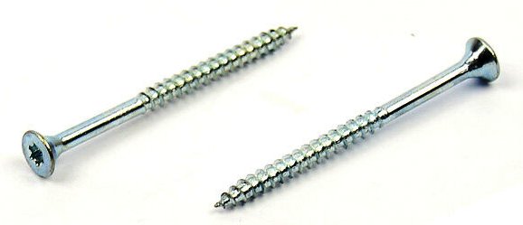 Univerzální vrut do dřeva 3x40/24 TORX zinek bílý, částečný závit