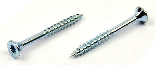 Univerzální vrut do dřeva 4x45/30 TORX zinek bílý, částečný závit