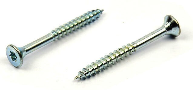Univerzální vrut do dřeva 5x50/30 TORX zinek bílý, částečný závit