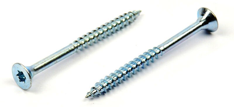 Univerzální vrut do dřeva 6x80/50 TORX zinek bílý, částečný závit