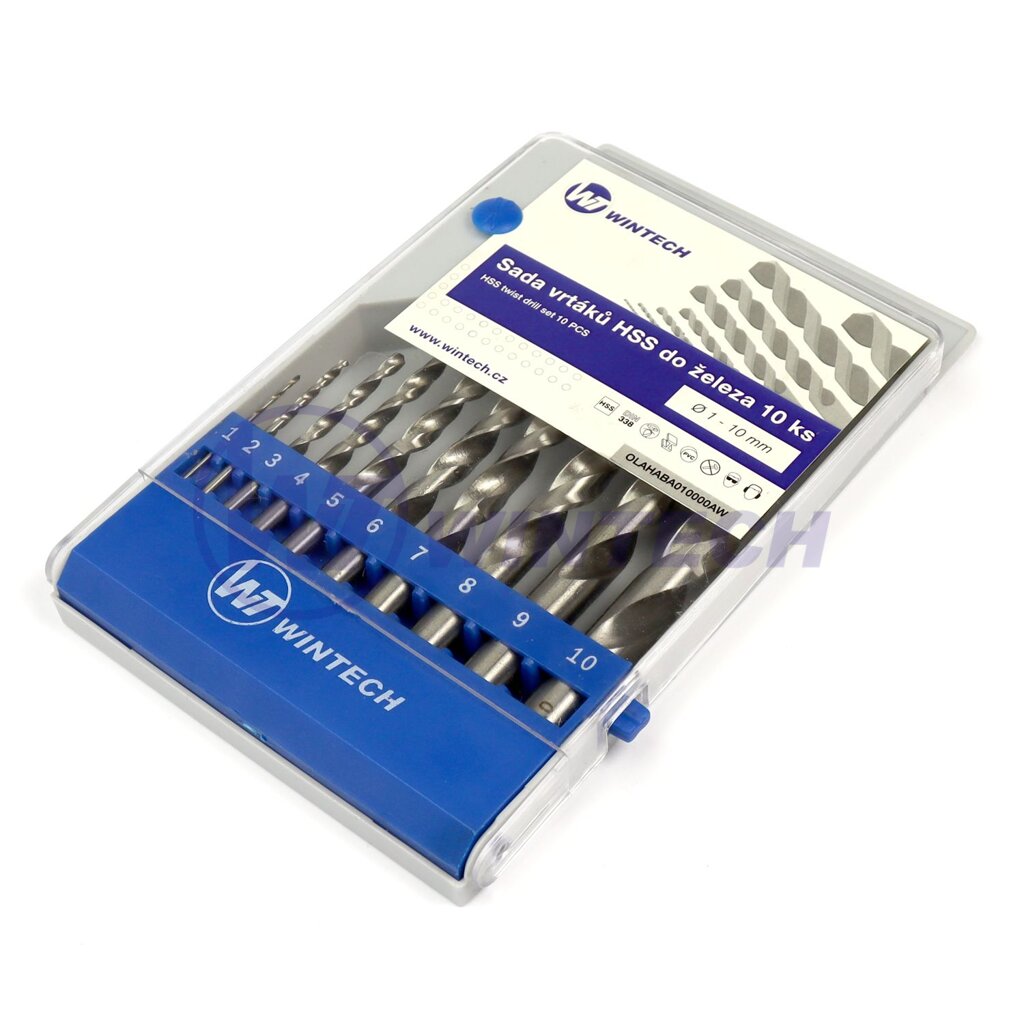 Sada vrtáků do kovu WINTECH® 1,0-10 mm 10 ks