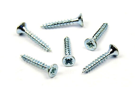 Univerzální vrut do dřeva 3,5x25 plný závit zinek bílý