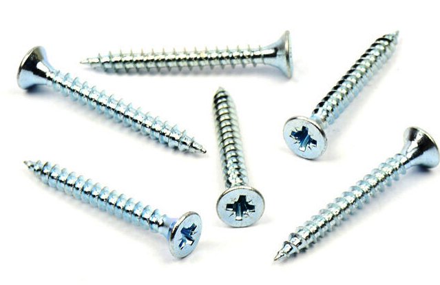 Univerzální vrut do dřeva 4,5x45 plný závit zinek bílý