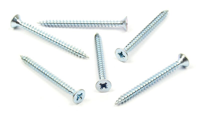 Univerzální vrut do dřeva 5x60 plný závit zinek bílý