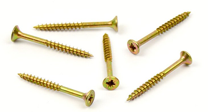 Univerzální vrut do dřeva 3x45/30 částečný závit zinek žlutý
