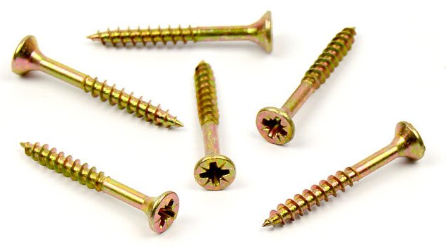 Univerzální vrut do dřeva 3,5x30/18 částečný závit zinek žlutý