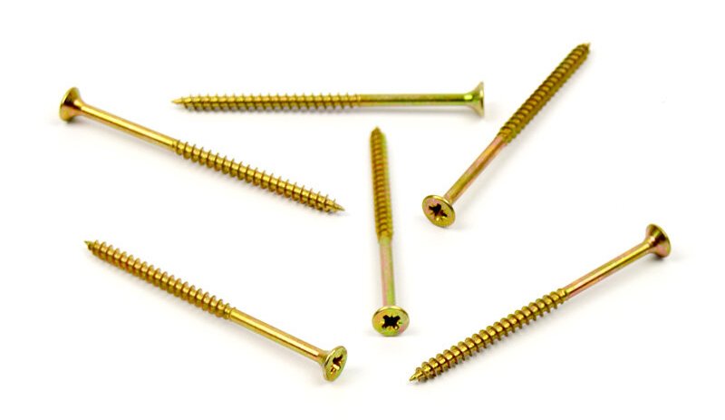 Univerzální vrut do dřeva 4x70/42 částečný závit zinek žlutý