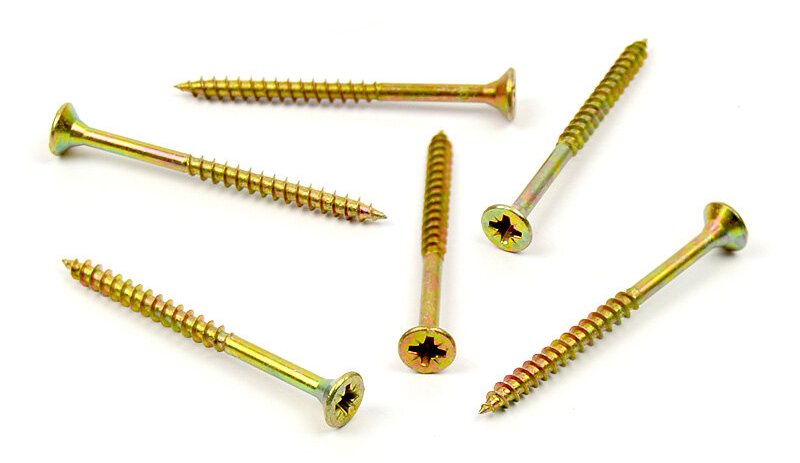 Univerzální vrut do dřeva 4,5x70/42 částečný závit zinek žlutý