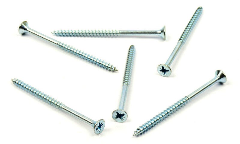 Univerzální vrut do dřeva 6x80/50 částečný závit zinek bílý