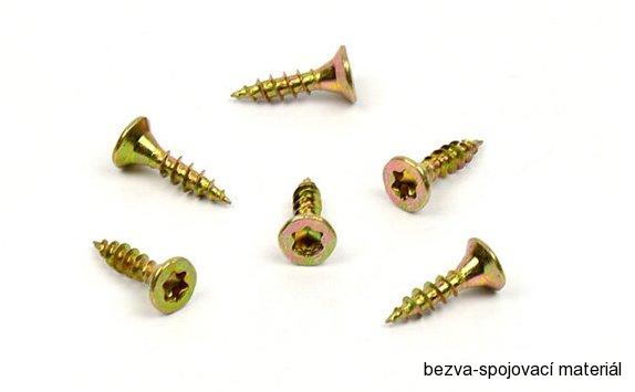 Univerzální vrut do dřeva 3,5x25 TORX zinek žlutý