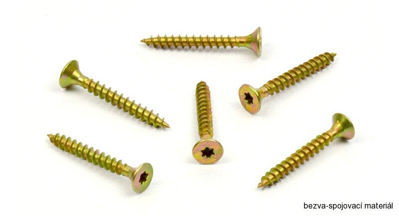 Univerzální vrut do dřeva 4,5x45 TORX zinek žlutý