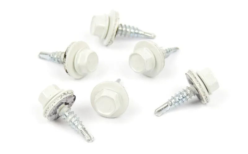 Střešní šroub s EPDM 4,8x20 RAL 9002 šedo bílá