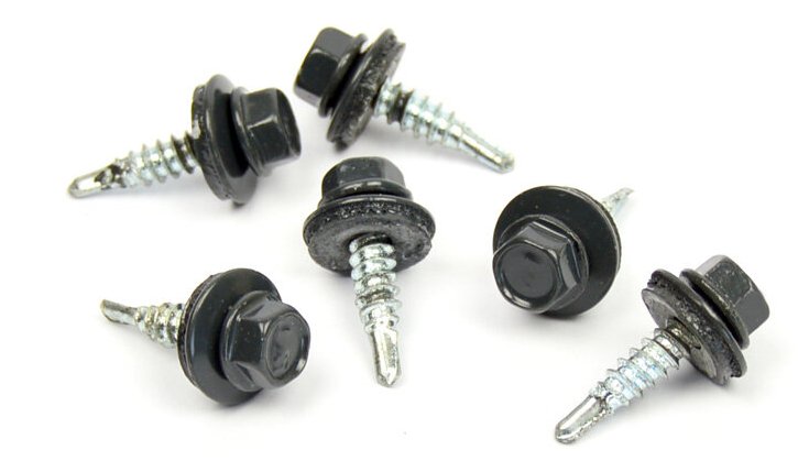 Střešní šroub s EPDM 4,8x20 RAL 7016 antracit