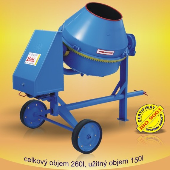 Stavební míchačka PROFI 260 L, 230 V
