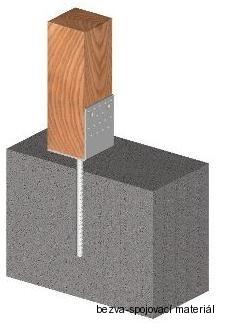 Kotevní patka do betonu 100x100 mm BV/T 14-03