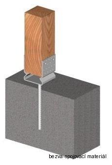 Kotevní patka do betonu 100x120 mm BV/T 14-04