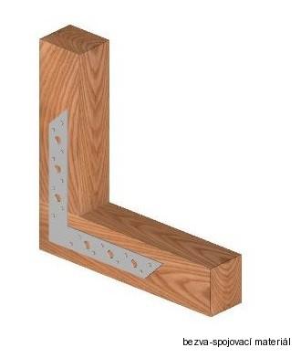 Rohovník 120 mm, 03-04 BOVA zinek bílý