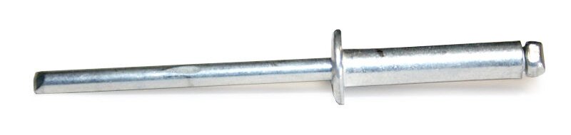 Trhací nýt ocel - ocel 4,0x8 mm plochá hlava, zinek bílý