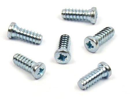 Eurovrut 6,3x10 mm půlkulatá hlava zinek bílý