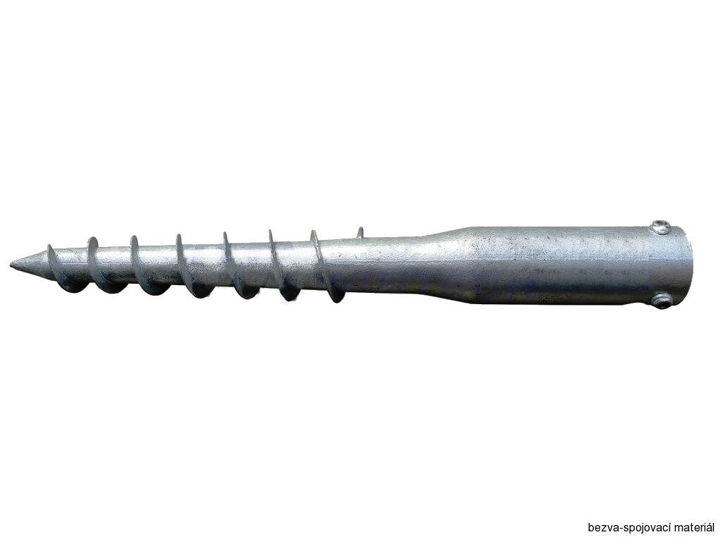 Zemní vrut kruhový 68x550 mm – na pergoly a ploty (bez betonování)