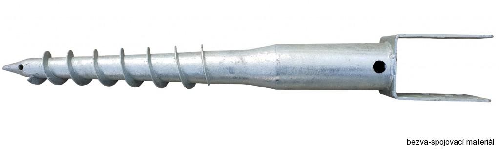 Zemní vrut U 80×700 mm – na pergoly a ploty (bez betonování)