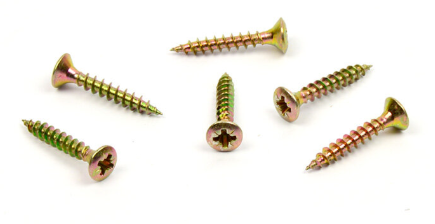 Vrut do dřeva zápustná čočková hlava 4x30 mm, zinek žlutý
