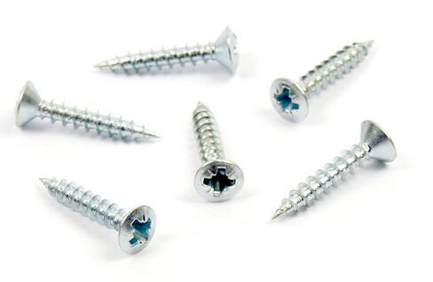 Vrut do dřeva zápustná čočková hlava 3,5x30 mm, zinek bílý