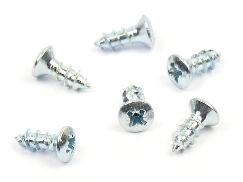 Vrut do dřeva zápustná čočková hlava 5x13 mm, zinek bílý