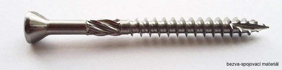 Vrut pro terasy 4x30/18 nerez C1 AISI 410, čočkovitá hlava, TORX