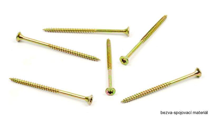 Univerzální vrut do dřeva 3,5x60/36 TORX zinek žlutý