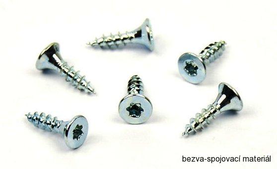Univerzální vrut do dřeva 5x20 TORX zinek bílý