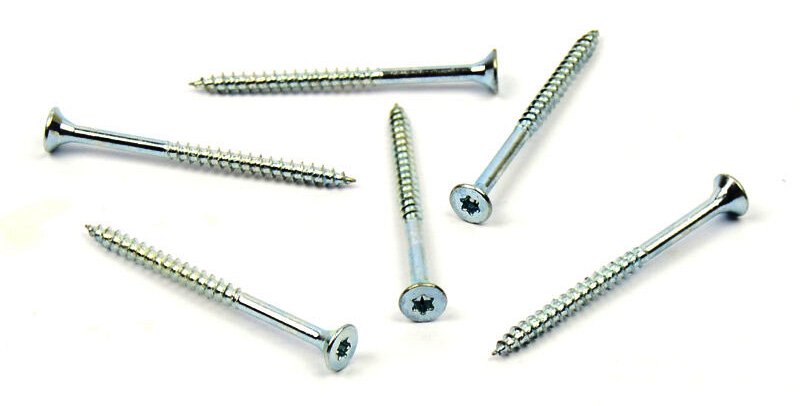 Univerzální vrut do dřeva 3x40/24 TORX zinek bílý, částečný závit