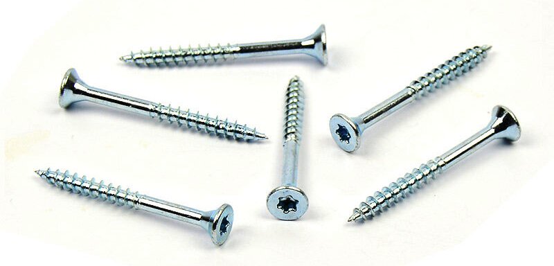 Univerzální vrut do dřeva 4x45/30 TORX zinek bílý, částečný závit