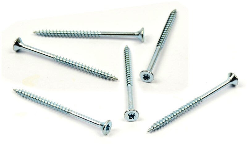 Univerzální vrut do dřeva 4x60/36 TORX zinek bílý, částečný závit