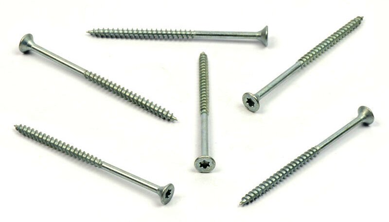 Univerzální vrut do dřeva 4,5x80/50 TORX zinek bílý, částečný závit