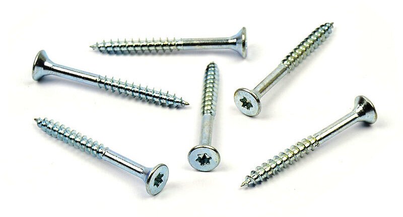 Univerzální vrut do dřeva 5x70/42 TORX zinek bílý, částečný závit